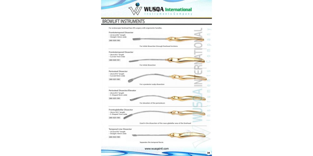 Endoscopic Browlift Instruments